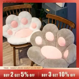 Stuffed Plush Animals 70*60cm Kawaii Cat Paw Plush Toys Cute Soft Stuffed Floor Cushion Chair Sofa Butt Pad for Home Room Decoration Office Nap Dolls L240322