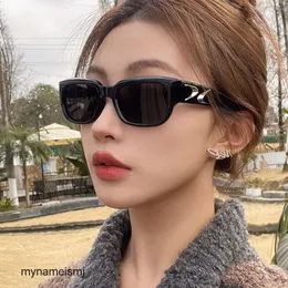 Korean version of boomerang square sunglasses 2024 new sunglasses with round face concave design fashionable and high-end sunglasses