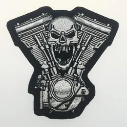 Quality Brotherhood Music Skull Embroidered Iron On Patch DIY Appliequie Accessory Embroidery Sew On Badge Motorcycle Punk Biker P3926311