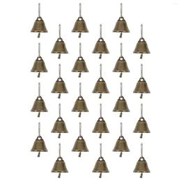 Party Supplies 25 PCS Bronze Horn Bell Pretty Pendant Christmas Small Pendants Decorations Mini Bells Copper Tree