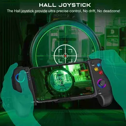 Controladores de jogo Joysticks Saitake 7007F Atualização STK 7009 7009F Controlador de jogo sem fio Bluetooth Gamepad Joypad extensível Joystick para AndroidIOS PhoneY2403