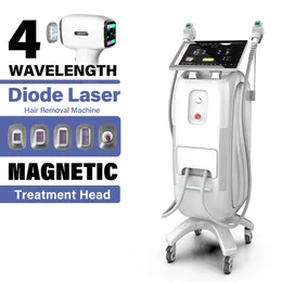 Perfectlaser 4 Wellenlängen-Diodenlaser-Haarentfernungsmaschine für Achselhöhlen, vertikales schmerzloses Enthaarungsgerät, Epilierer, Android-System, TEC ICE-Kühlsystem