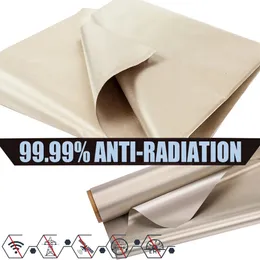 Faraday Fabric RFID SHIELDING BLOCK WIFIRF ANTI-RADIATION Ledande magnetisk Coppernickel EMF-tyg Anti Signal Interfer 240306