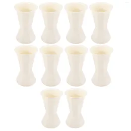 Dekorativa blommor 10 datorer Svärd hink bukett Botten blomma arrangemang Standbutikförsörjning Vase Holder Display Base