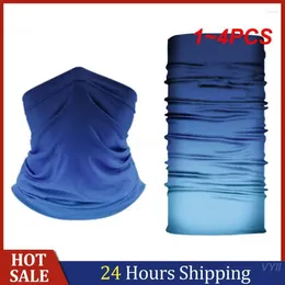 Scarves 1-4PCS Outdoor Scarf Four-way Elasticity 95 Polyester5 Spandex Sunscreen Cycling Mask Silk Riding