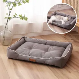 canis canetas luxo cama de cachorro grande resistente à mordida resistente ao desgaste à prova d'água tapete de gato cama para cães macio alto rebote sofá acessórios para filhotes y240322