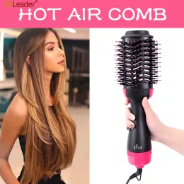 Borstar hårtorkar borsta professionell anti frizz ett steg volumizer HOTAIR Hårborstar för kvinnor Långt tjockt hårblåsning