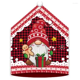 Stuhl Covers Feste Cover Santa Decor Forxmas Dining Slippcover Dropship