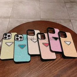 Tasarımcı Glitter Telefon Kılıfları iPhone 15 Pro Max Case 14 12 Plus 14Pro 13 12 Erkek Sonbahar Önleme Klasik İPhone Kılıfı