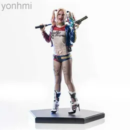 Action Toy Figures Suicide Squad Anime Harley Quinn Action Figure Sexy Real Silk Stockings Joker Figurine Pvc Room Decoration Halloween Gift Toys 240322