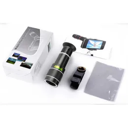 2024 1pcs 20x عدسة الهاتف المحمول 360 درجة زاوية LEN مجموعات الكاميرا ل Samsung Xiaomi Huawei Cliper Camera Lens