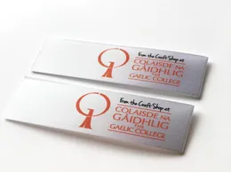 Podarunek drukowana etykieta drukowana 1000pcs etykieta COUTHE Dwa kolory drukowana pętla złożona miękka satynowa tag