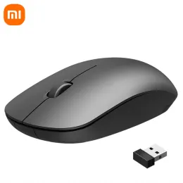 Möss Xiaomi Mouse Wirelesss White Gamer USB Mouse Wireless 2.4 GHz Computer Silent Ergonomic Mouse Gaming PC Accessories for Laptop