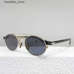 Óculos de sol redondos de acetato de titânio puro óculos de sol de luxo DB 1042 / S Homens Moda Orignal Marca Handmade Óculos Mulheres Retro Eyewear com estojo L240321