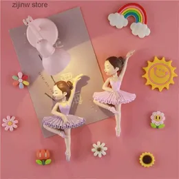 Fridge Magnets Creative Ballet Actor Girl Series Frozen Magnet Resin Craft Magnetic Stickers Household Maid Bedroom Decoration Refrigerant Magnets Y240322