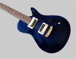Blue PRS Electric Guitar One som bär en String Bridge Birds Inlay Fingerboard PRS Artist Series
