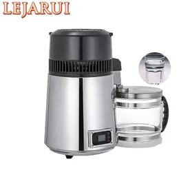 순수한 물 증류기 4L 치과 증류수 기계 필터 스테인레스 스틸 전기 증류선 정화 jug 110V 220V