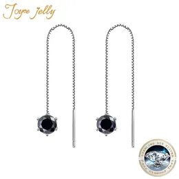 JoyceJelly 5mm65mm Orecchini pendenti colorati per le donne Orecchini in argento sterling S925 femminili semplici gioielli classici 240228