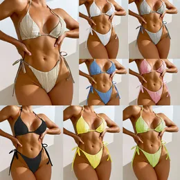 women bikini designer swimsuit Voice of the Sea Swimwear Bikini Sexy Solid Split Swimwear Women Bikini