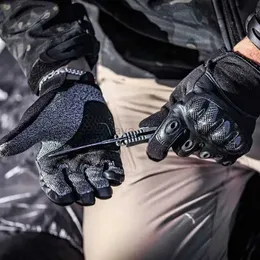 Fahrradhandschuhe Harte Knöchel Biker Schutz Messing Motorrad Taktische Handschuhe Sportausrüstung Selbstverteidigung Kampfbildschirm Touch Combat Anti-Cut 240322