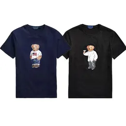 Polos Bear T Shirt Atacado Mulheres Tops Tees Verão de Alta Qualidade 100% cott Bear Camiseta de Manga Curta Camisetas EUA v6st #