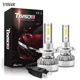 Outras luzes de carro 1 par de lâmpadas de farol LED H1/H7/H8/H9/H11 COB com 110W 20000LM luz branca de alta e baixa temperaturaL204