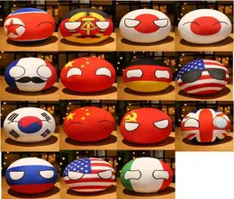 10 cm piłka wiejska pluszowa wisiorek Polandball Pluszowa lalka countryball USSR USA France Rosja Wielka Brytania Niemcy Włochy3695441