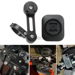 Mobiltelefonfästen Holders Motorcykelstyrning GPS Navigation Stand Mount Kit Connect Smartphone Aluminium Support Stuffsäker 24322