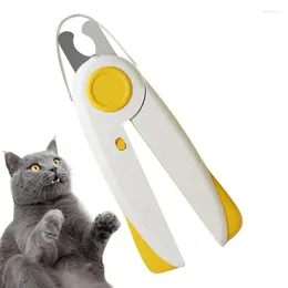 Katzenträger LED Pet Nagel Trimmer Hund Zehennagel Schere Akte Schärfe Mühle Trimmers Baffle Return Spring Welpe