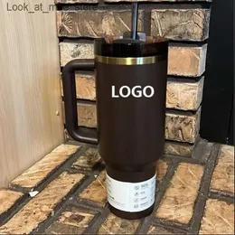 Kupalar ABD Stok Starbucks Ortak Pembe Tumbler Çikolata Altın Kış Pırıltılı Sınırlı Sınır Editör 40 Oz Kupa 40oz Su Şişesi Sevgililer Günü Geçit Töreni Q240322