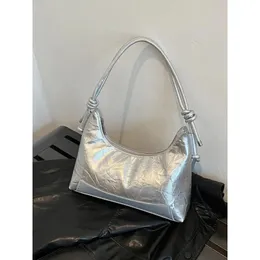 Abendtaschen Damen Hauptdesigner Silber Handtaschen Vintage Pu Leder Seite Unterarm Umhängetasche Damen Totes Tasche A2