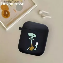 Kulaklık Aksesuarları 1 adet parodi ahtapot koruyucu kasa Wir eless kulaklık için AirPods için 1/2 kasa AirPods3 AirPods Pro Nesil TPU Case Gifty240322