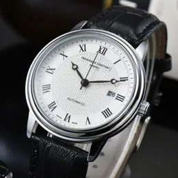 2024 Frederique Constant Мужские часы Классические новые дизайнерские часы с механизмом Мужские высококачественные роскошные мужские часы Многофункциональный хронограф Наручные часы Часы
