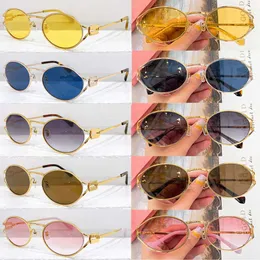 Damen-Designer-Metall-Sonnenbrille SMU52T, polarisiertes Licht, UV400, helle Farblinse, schlanke Metallrahmen-Sonnenbrille, sexy Damen-Neue Strandurlaubsbrille mit Originalverpackung