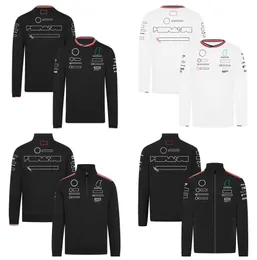 F1 Formula One racing suit semi-open coat Team uniform 2024 season F1 fans jacket trench coat sweater