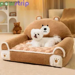 canis canetas Cama de cachorro super macia, sofá quente e grosso para animais de estimação, adequado para cães pequenos e médios, gatos, antiderrapantes e confortáveis, tapetes de dormir para gatos, filhotes e suprimentos para animais de estimação em