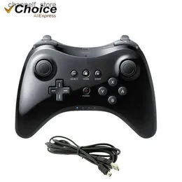 Game Controllers Joysticks Wireless Classic Pro Controller Nintendo Wii U Pro joystick game board with USB cable wireless controllerY240322