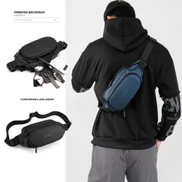 MÄNDER MIDSTÄG MULTIFUNCTIONAL BREST BAG UTomor Sports Messenger Bag Anti Splashing Chest Bag Male Mobile Telefon Bag 240311