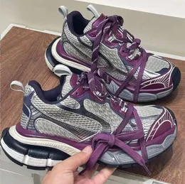 Paris 3xl pais sapatos para mulher belenciaga 2023 novo desgastado alto sola grossa rendas até esportes casuais sapatos femininos sujos 2024