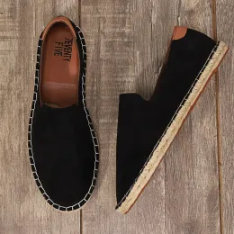 Skor casual skor populära espadrilles för män klassiker man espadrilles 2022 sommar nya mäns sneakers retro loafers stor storlek 2023