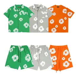designer T-shirts Polos Shorts Men Women Hawaii T-shirt Denims Oversize Tear Short Sleeve Streetwear Mens Tshirts Clothing Summer Cott 26 i1Di#