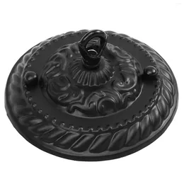 Światła sufitowe żyrandol z cieniem haczyka Montaż Montaż Montaż Wspornik Retro Decor Black Plate Zestaw