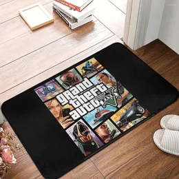 Tappeti Driver Numero Cinque Cucina Tappeto antiscivolo Grand Theft Auto Gioco Tappetino da soggiorno Zerbino di benvenuto Tappeto decorativo per pavimento