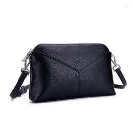 Shoulder Bags 20PCS / LOT Minimalist Genuine Leather Small Crossbody Bag Women Sling Ladies Handbag