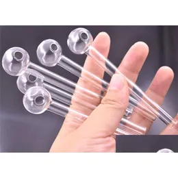 Smoking Pipes Great Pyrex Thick Glass Oil Burner Pipe Clear Tube Burning Hand Song Water 10Cm 12Cm Drop Delivery Home Garden Household Ottva