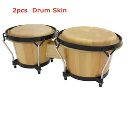 Buffalo Skin Leather on For African Drum sets Bongo 29CM 31CM Diameter Percussion Instruments7491532