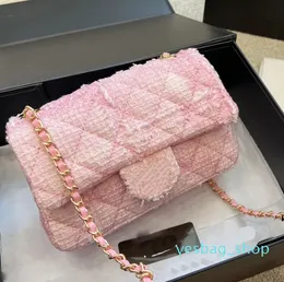 highquality Top Quality Fashion Woolen Women Bag Lady new designer handbags Tote bag handbag Crossbody Shoulder Wallet Purses Pink