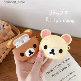 Earphone Accessories Cute Cartoon Bear 3D Bouncing Rabbit Silicone Protector Case For AirPods Pro 2 2022 Case For Airpods Pro 3 Case Cute CaseY240322