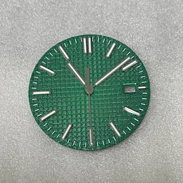 Acessórios de relógio com letras verdes e ponteiros de 31,8 mm adequados para o movimento NH35 podem ser combinados com nossa caixa