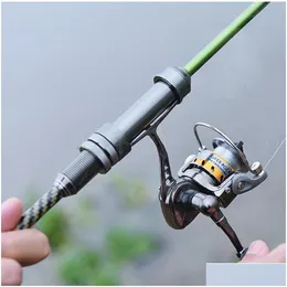 Spinning Reels Power Fl Metal Mini Winter Ice Fishing Reel Pequena Carpa Jangada Roda para Acessórios de Peixe Água Salgada Gear264P Drop Delive Dh3Rs